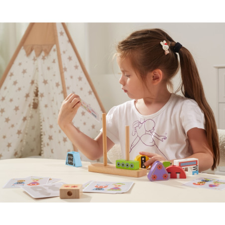 VIGA dėlionės piramidės robotai + modeliai 8 vnt. VIGA dėlionės piramidės robotai + modeliai 8 vnt.