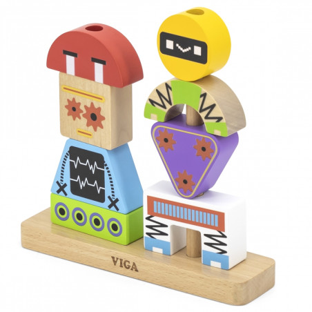 VIGA dėlionės piramidės robotai + modeliai 8 vnt. VIGA dėlionės piramidės robotai + modeliai 8 vnt.
