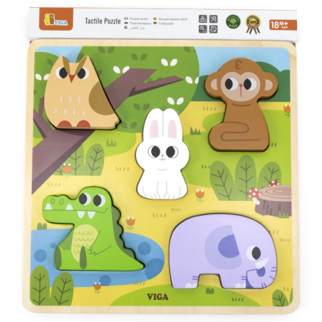 VIGA medinė dėlionė miško gyvūnai