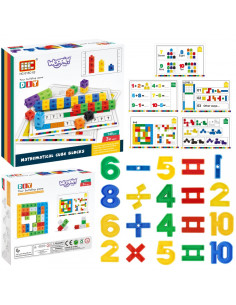 WOOPIE matematinis dėlionės žaidimas Statybiniai blokai + formulės 148 vnt.
