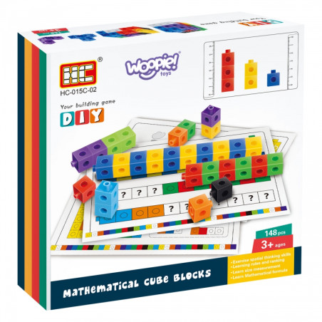 WOOPIE matematinis dėlionės žaidimas Statybiniai blokai + formulės 148 vnt. WOOPIE matematinis dėlionės žaidimas Statybiniai blokai + formulės 148 vnt.