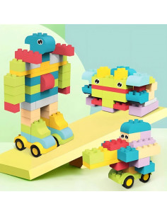 WOOPIE, большие развивающие строительные блоки для детей, 86 шт., обработаны паром при температуре 120 градусов 2