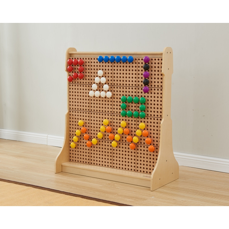 MASTERKIDZ Цветные большие колышки для STEM-доски, 64 шт. - 8 цветов