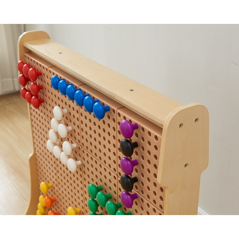 MASTERKIDZ Цветные большие колышки для STEM-доски, 64 шт. - 8 цветов