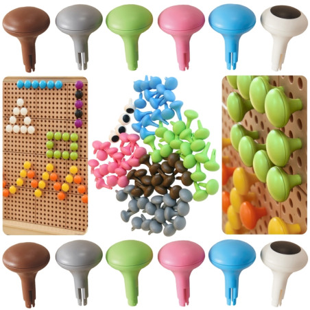 MASTERKIDZ spalvingi jumbo kaiščiai STEM lentai 64 vnt - 6 spalvos