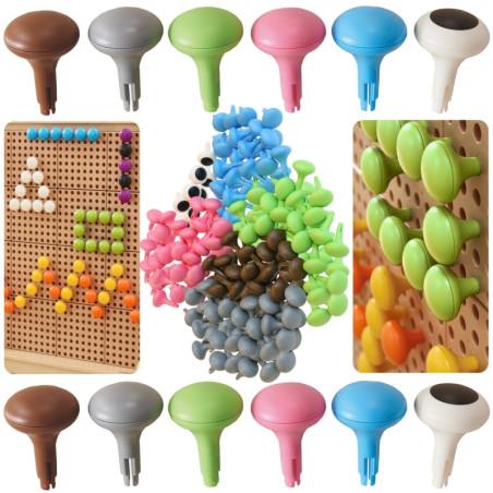 MASTERKIDZ spalvingi jumbo kaiščiai STEM lentai 128 vnt - 6 spalvos