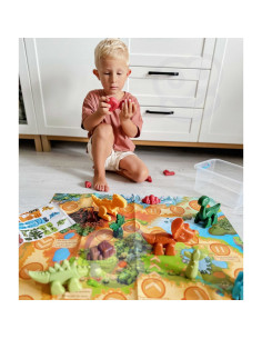 WOOPIE 2-в-1 Конструктор Настольная игра «Динозавры» + 46 кубиков 2