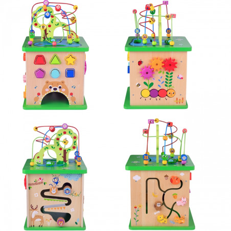 TOOKY TOY mokomasis kubų rūšiavimo įrenginys Labirintas susipynę gyvūnai TOOKY TOY mokomasis kubų rūšiavimo įrenginys Labirintas susipynę gyvūnai