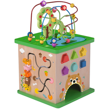 TOOKY TOY mokomasis kubų rūšiavimo įrenginys Labirintas susipynę gyvūnai TOOKY TOY mokomasis kubų rūšiavimo įrenginys Labirintas susipynę gyvūnai