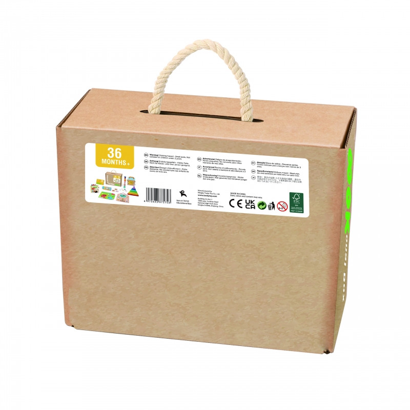 Tooky Toy Educational Montessori Box Puzzle Abacus Weather Board 6 in 1 for ages 3+