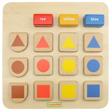 MASTERKIDZ развивающая доска сортировщик фигур и цветов