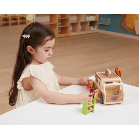 VIGA Фургончик для еды Деревянная тележка Кафе Кондитерская