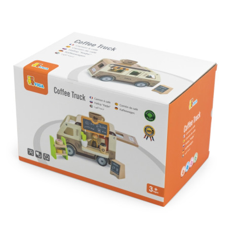 VIGA Фургончик для еды Деревянная тележка Кафе Кондитерская