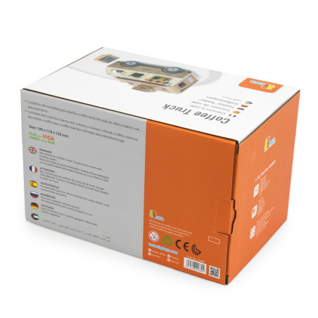 VIGA Фургончик для еды Деревянная тележка Кафе Кондитерская