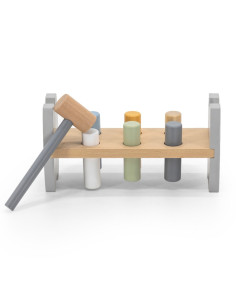 VIGA PolarB medinis plaktukas Hammer Punch Montessori pingvinas 2