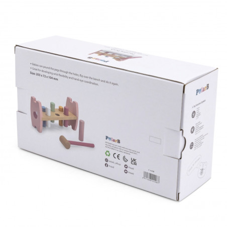 Деревянная игрушка-перфоратор VIGA PolarB с молотком Fox Montessori