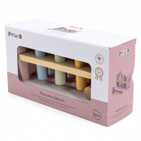 Деревянная игрушка-перфоратор VIGA PolarB с молотком Fox Montessori