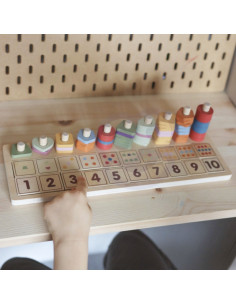 VIGA PolarB medinis abakų rūšiuotojas Montessori skaičių mokymasis 2