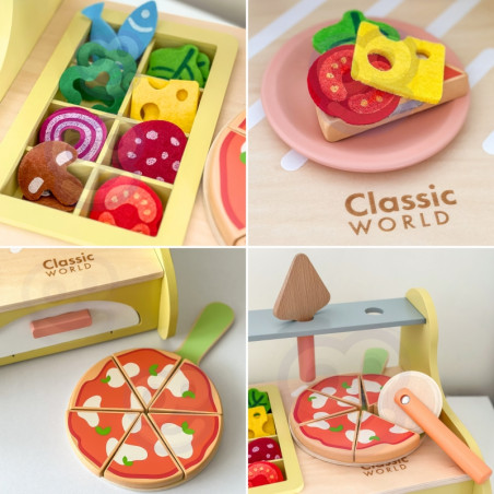 CLASSIC WORLD Medinė picos orkaitė Pizza 3+ FSC