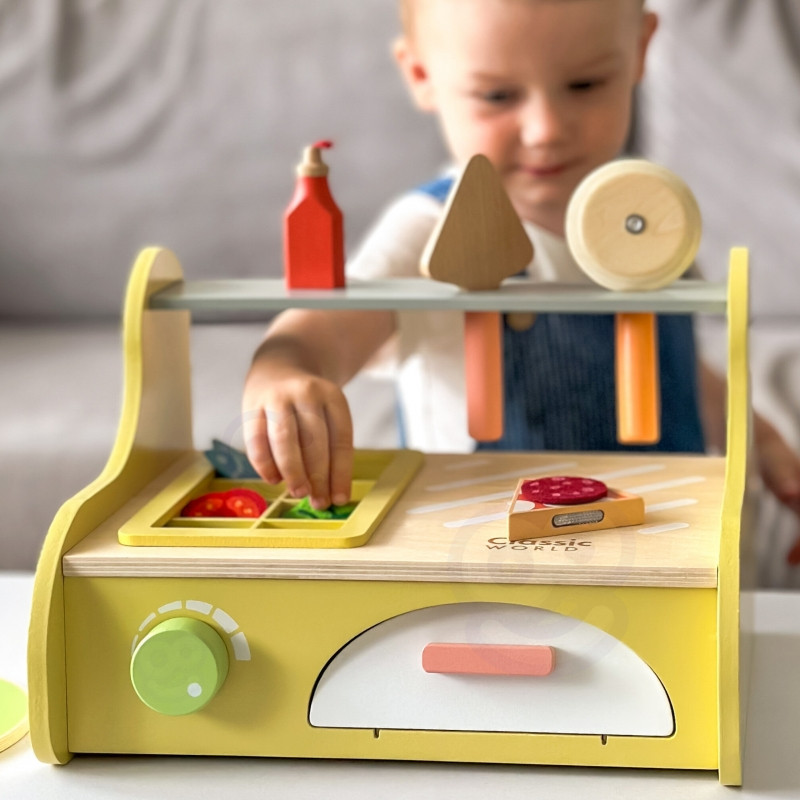 CLASSIC WORLD Medinė picos orkaitė Pizza 3+ FSC