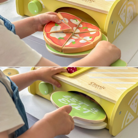 CLASSIC WORLD Medinė picos orkaitė Pizza 3+ FSC