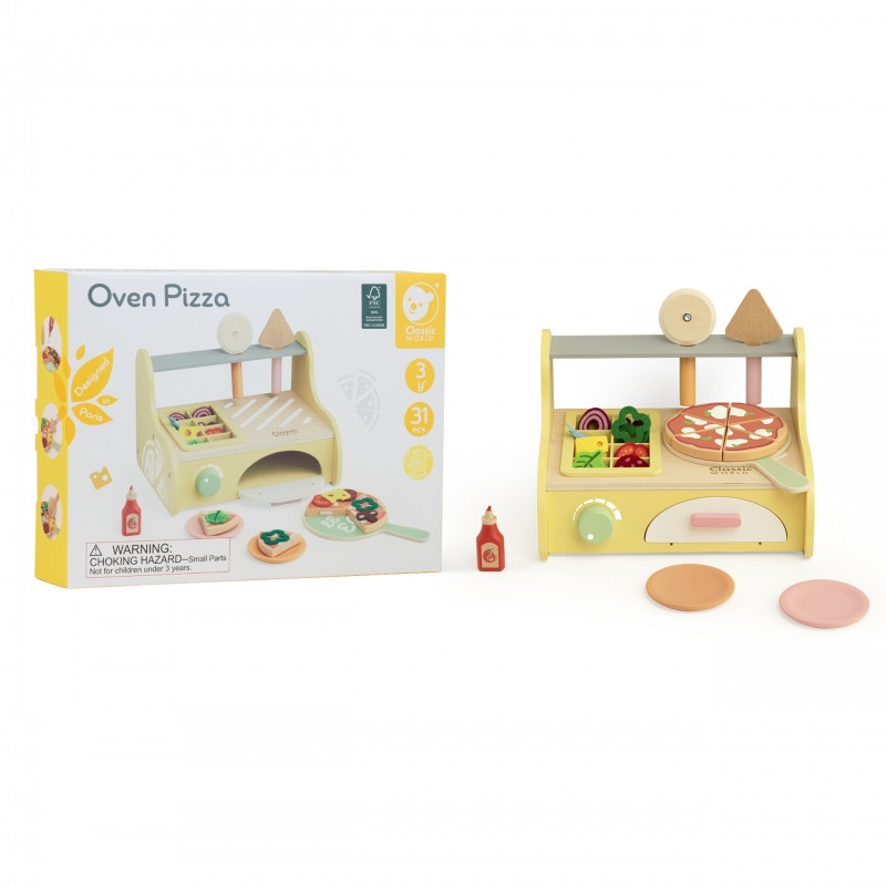 CLASSIC WORLD Wooden Pizza Oven Oven Pizza 3+ FSC