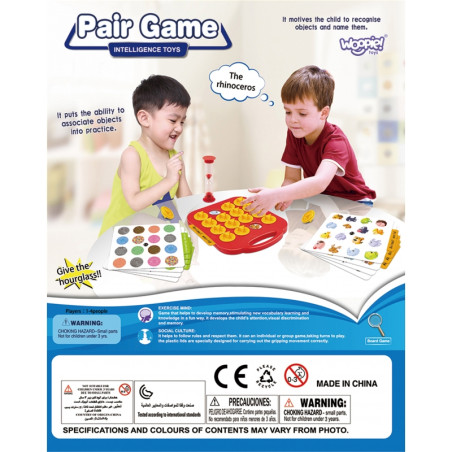 WOOPIE atminties dėlionės žaidimas pora iki laiko 3+