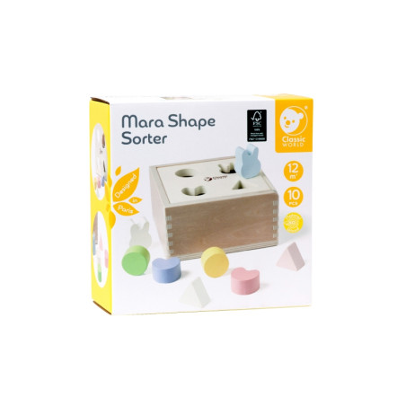 CLASSIC WORLD Formų krovimo medinis rūšiavimo įrenginys vaikams 10 vnt.
