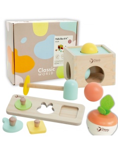 CLASSIC WORLD Pastelinis edukacinis rinkinys vaikams nuo 6 iki 12 mėnesių
