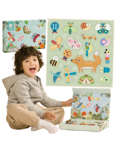 CLASSIC WORLD Магнитный пазл Животные Настольные кубики Пазл Память 66 шт.