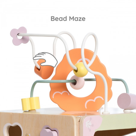 CLASSIC WORLD medinis sensorinis edukacinis kubas 5in1