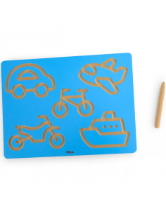 VIGA grafomotorinė plokštė mašininiam rašymo mokymuisi