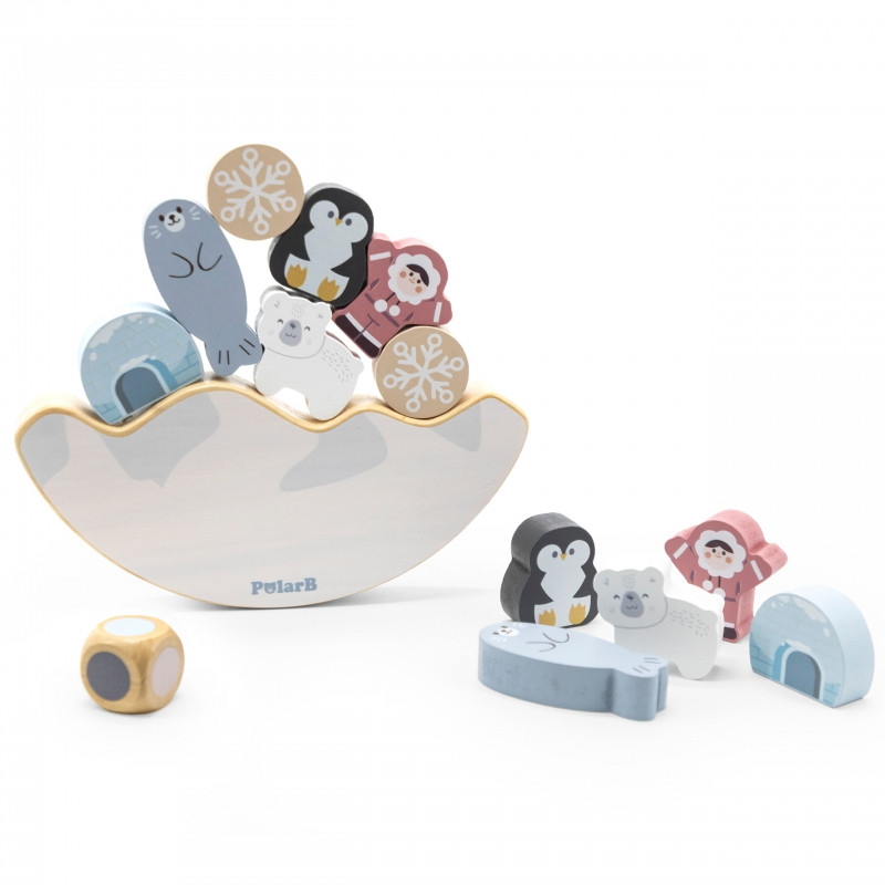 VIGA PolarB žaidimas balansavimas Arkties gyvūnų dėlionės