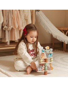 WOOPIE GREEN Balansuojantys gyvūnai – medinė dėlionė 2