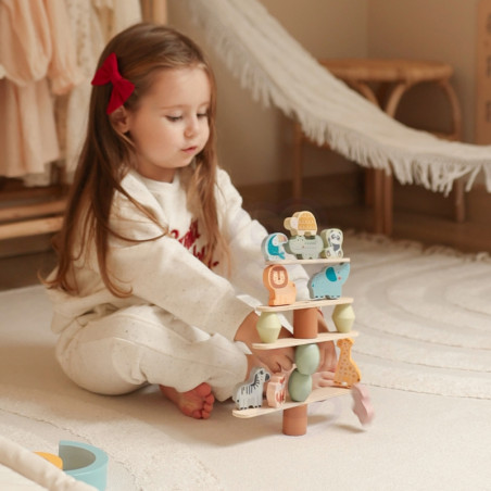 WOOPIE GREEN Balansuojantys gyvūnai – medinė dėlionė