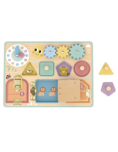 TOOKY TOY: манипуляционная доска, замки, шестеренки, сортировщик, часы