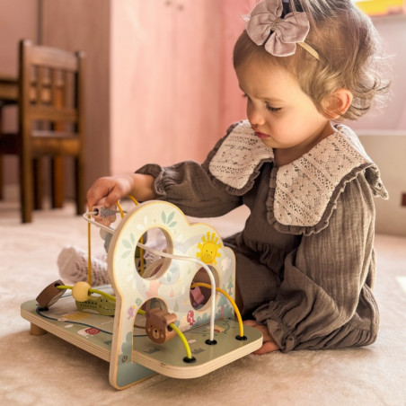 TOOKY TOY medinis variklio kilpos miško labirintas TOOKY TOY medinis variklio kilpos miško labirintas