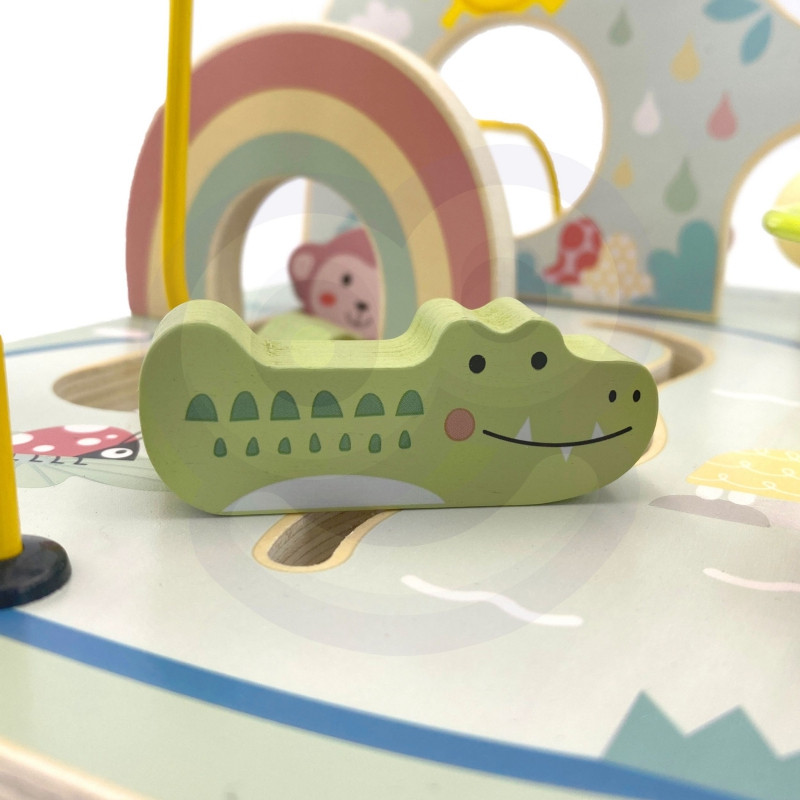 TOOKY TOY medinis variklio kilpos miško labirintas