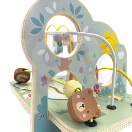 TOOKY TOY medinis variklio kilpos miško labirintas TOOKY TOY medinis variklio kilpos miško labirintas