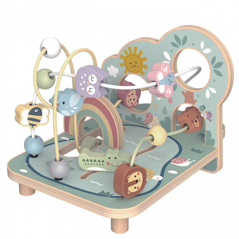 TOOKY TOY Деревянный моторный лабиринт-петля для леса