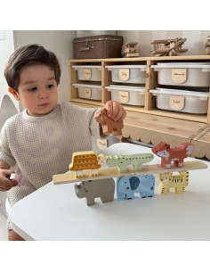 TOOKY TOY mediniai gyvūnų formos kaladėlės 2