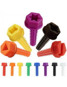 MASTERKIDZ Разноцветные винты 5 форм для творческой доски STEM 512 деталей, разные цвета