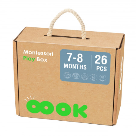 TOOKY TOY Box XXL Montessori Educational Box 6in1 Sensory 7-8 mėn. TOOKY TOY Box XXL Montessori Educational Box 6in1 Sensory 7-8 mėn.