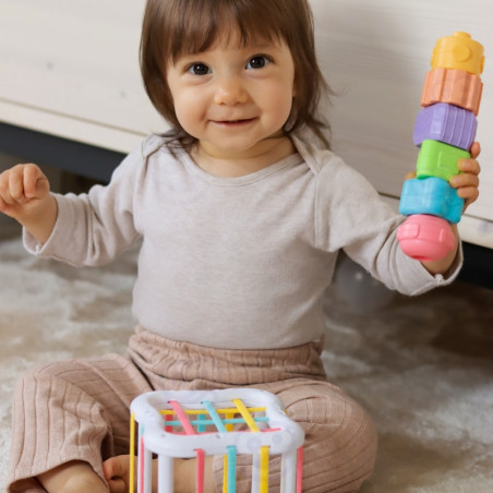 TOOKY TOY Box XXL Montessori edukacinė dėžutė 5in1 sensorinė 11-12 mėnesių TOOKY TOY Box XXL Montessori edukacinė dėžutė 5in1 sensorinė 11-12 mėnesių
