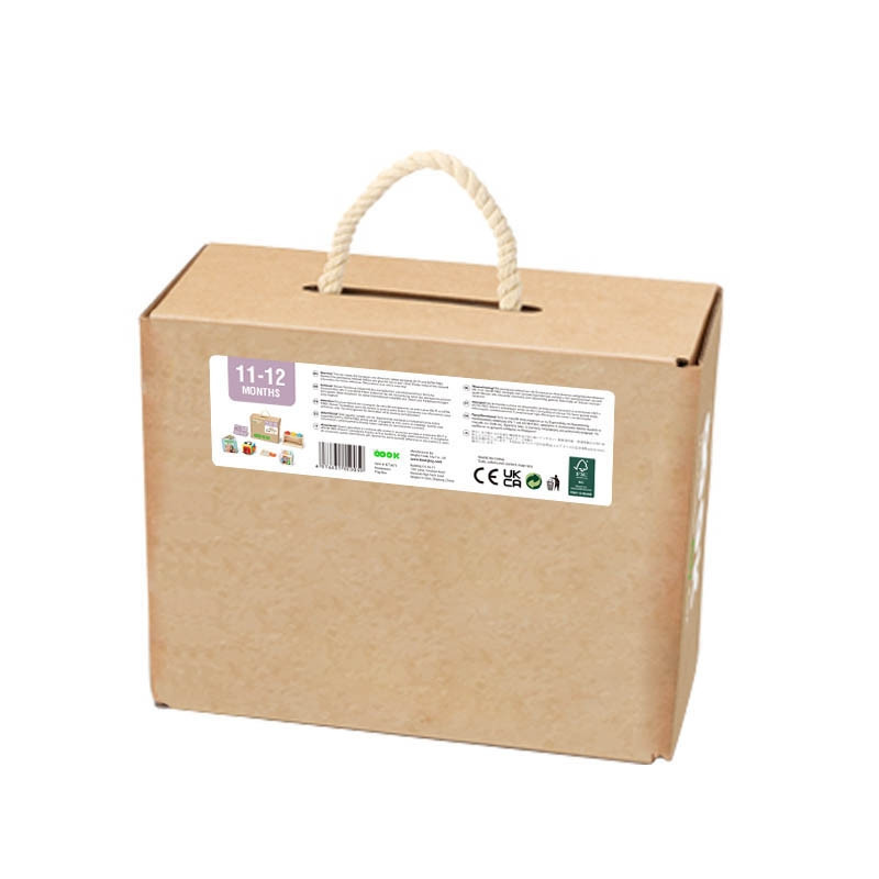 TOOKY TOY Box XXL Montessori edukacinė dėžutė 5in1 sensorinė 11-12 mėnesių