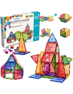 WOOPIE magnetiniai Montessori 3D statybiniai blokai