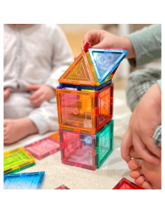 WOOPIE magnetiniai Montessori 3D statybiniai blokai 2
