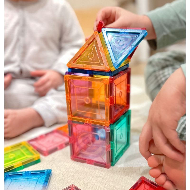 WOOPIE magnetiniai Montessori 3D statybiniai blokai