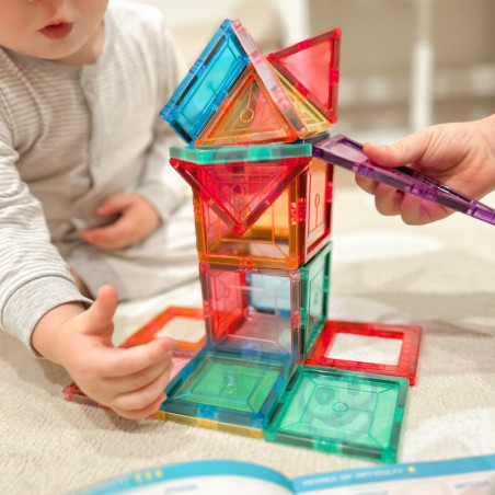 WOOPIE magnetiniai Montessori 3D statybiniai blokai WOOPIE magnetiniai Montessori 3D statybiniai blokai