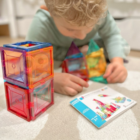 WOOPIE magnetiniai Montessori 3D statybiniai blokai WOOPIE magnetiniai Montessori 3D statybiniai blokai